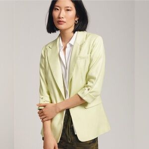 Anthropologie Maeve roll sleeve blazer